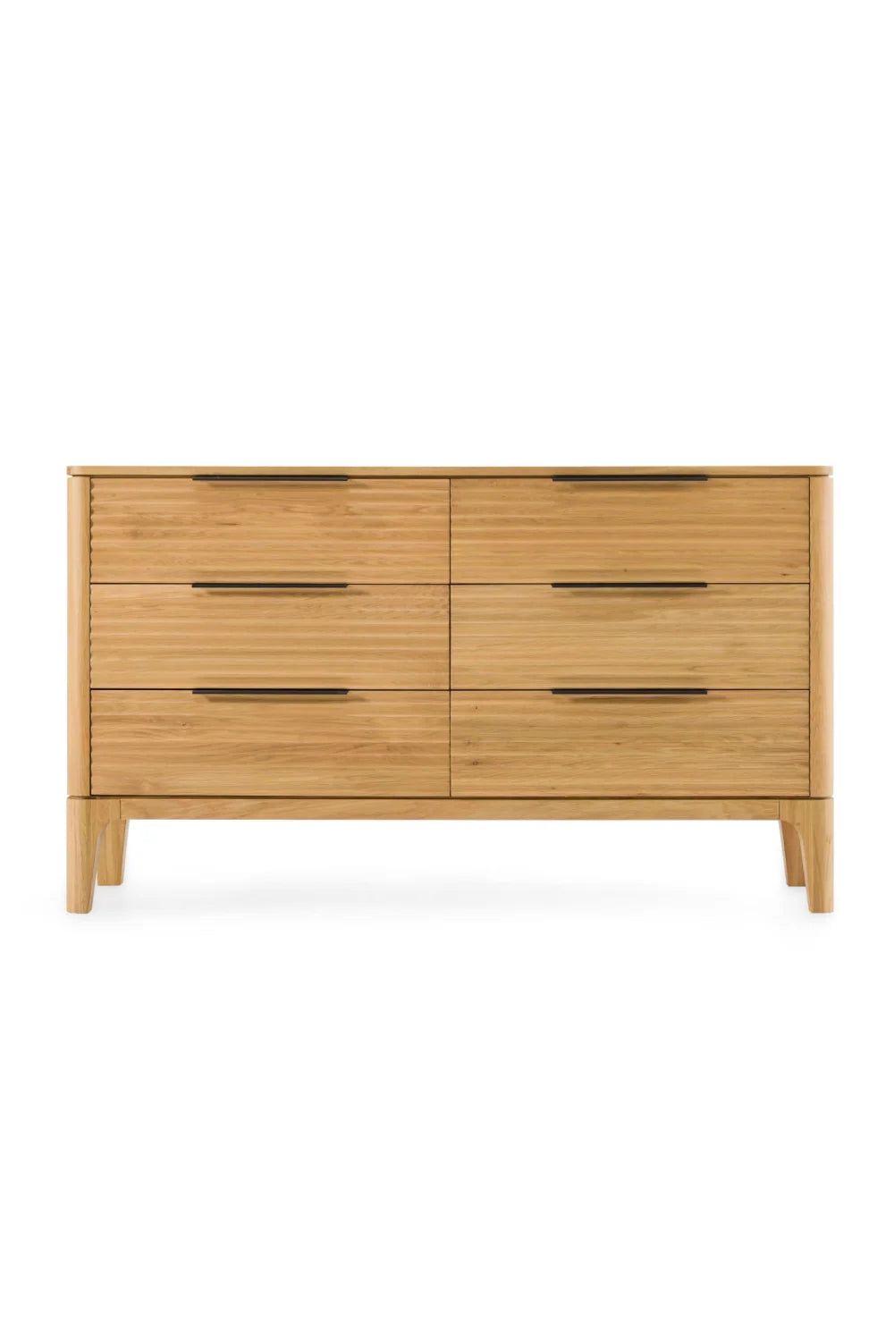 Luxury Modern Oak 6-Drawer Dresser European Style for Villa