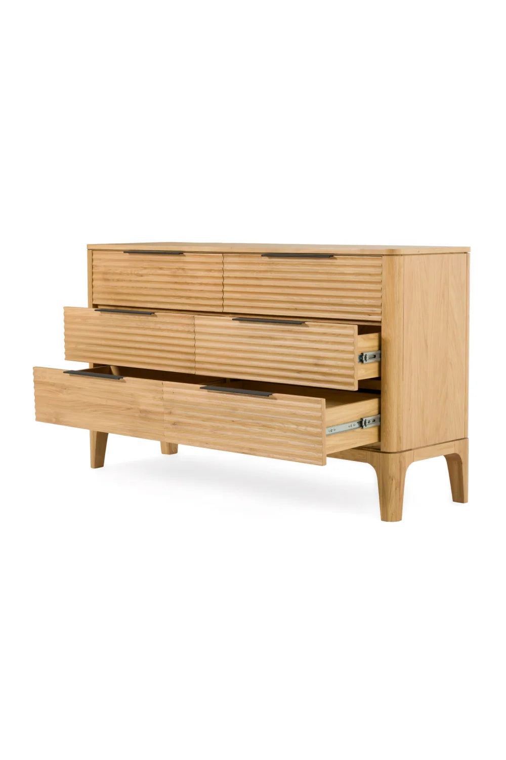 Luxury Modern Oak 6-Drawer Dresser European Style for Villa