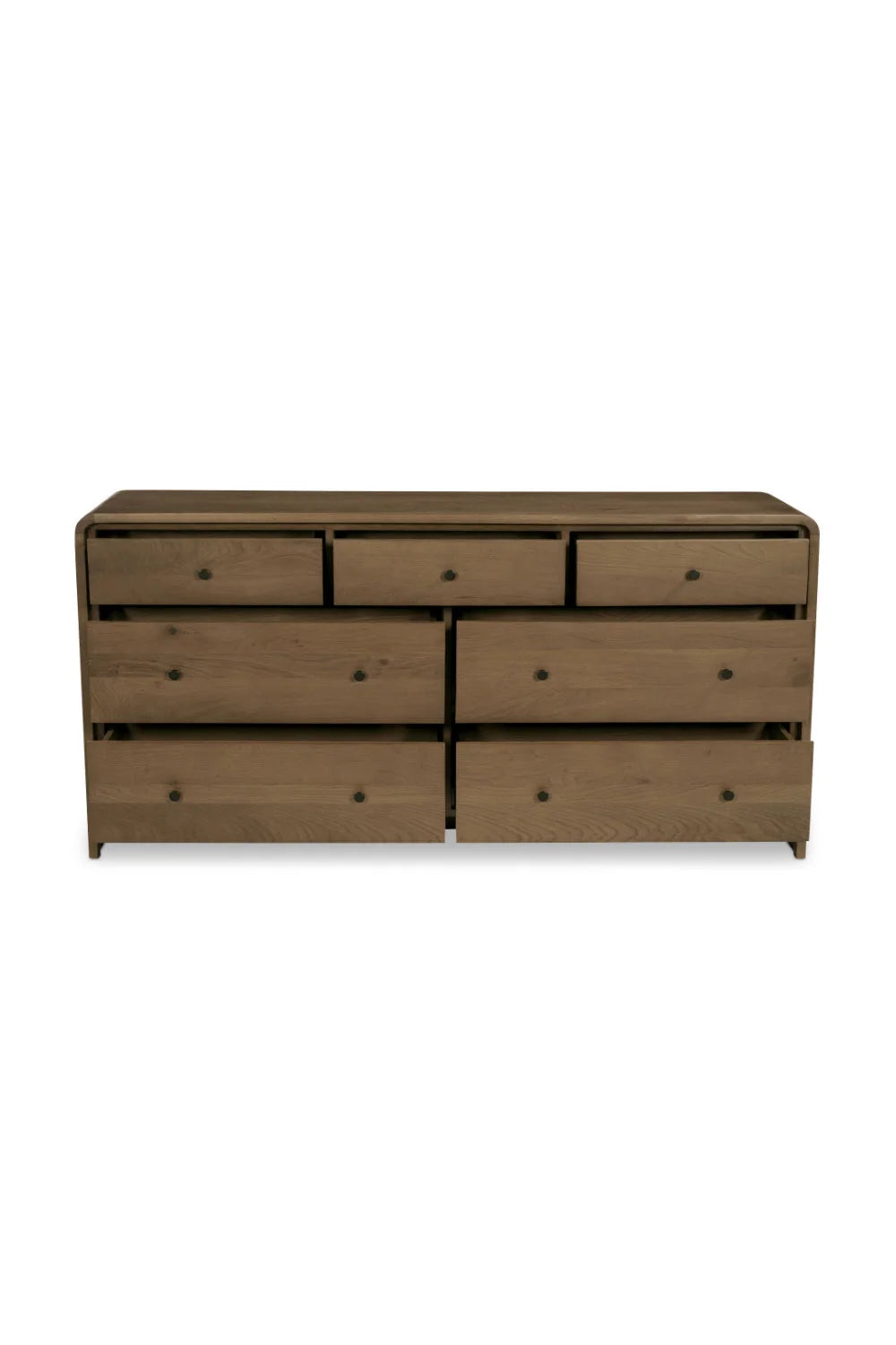 Luxury Modern Oak 7-Drawer Dresser European Style for Villa