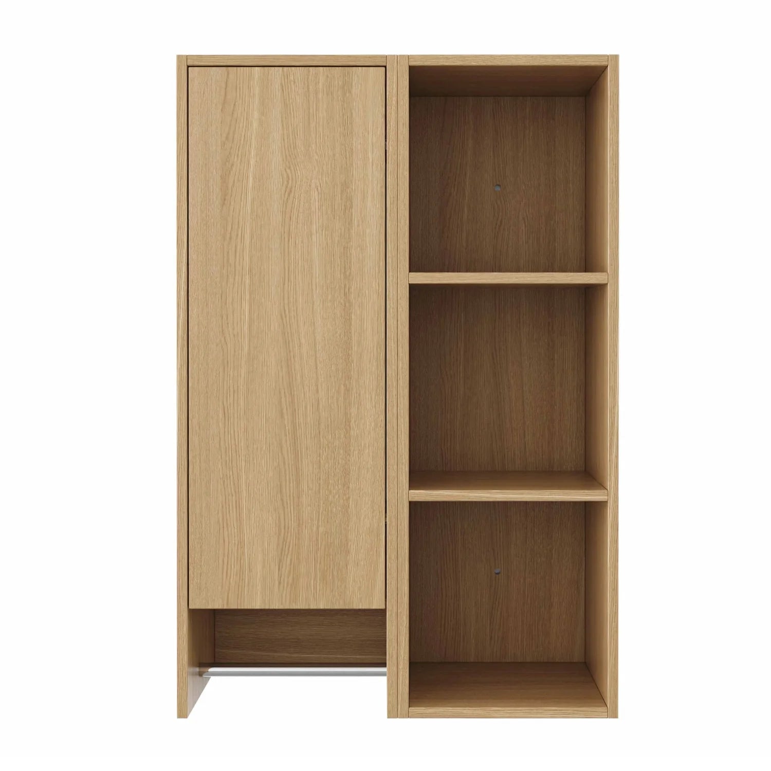 Luxury Modern Oak Bathroom Side Cabinet European Style for Villa