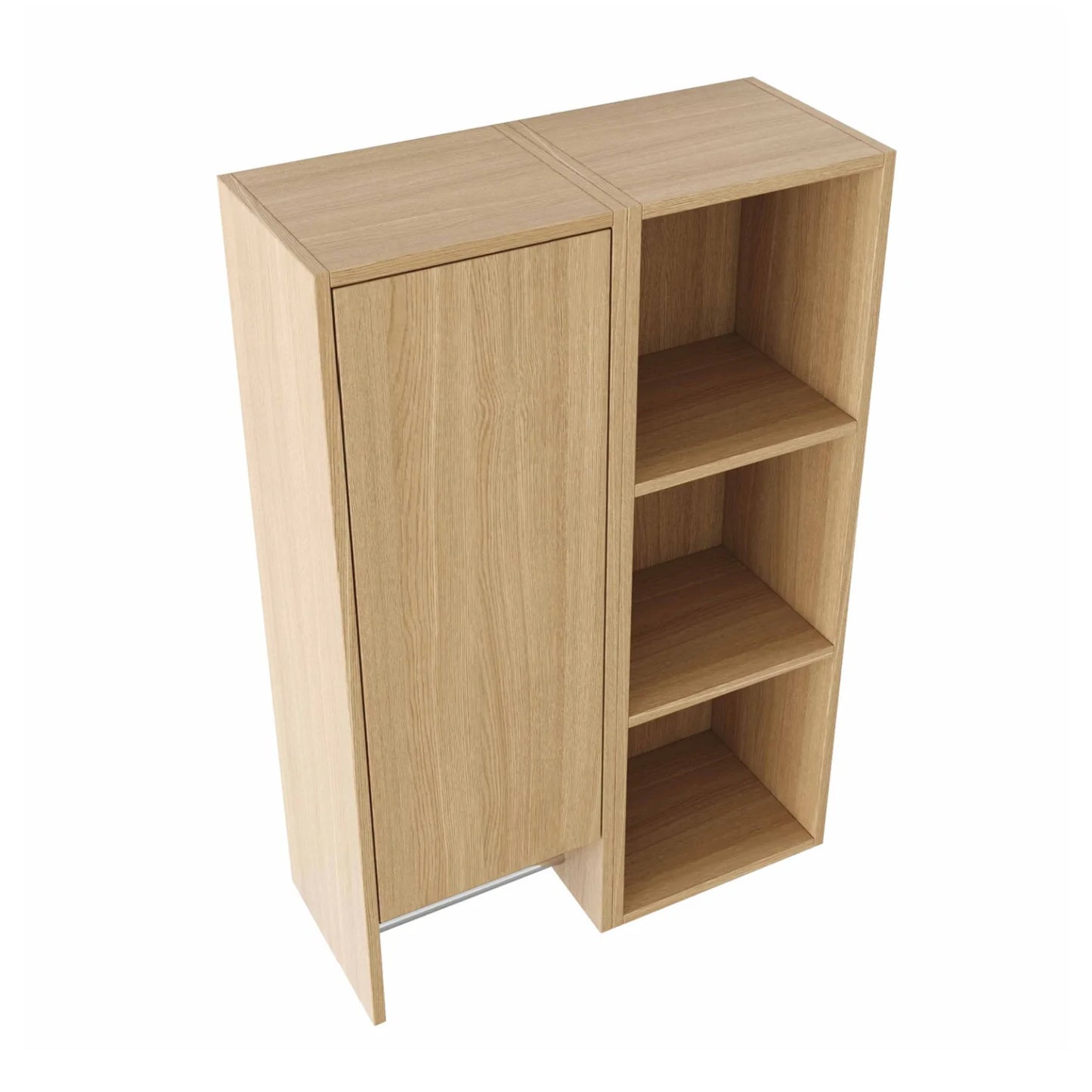 Luxury Modern Oak Bathroom Side Cabinet European Style for Villa