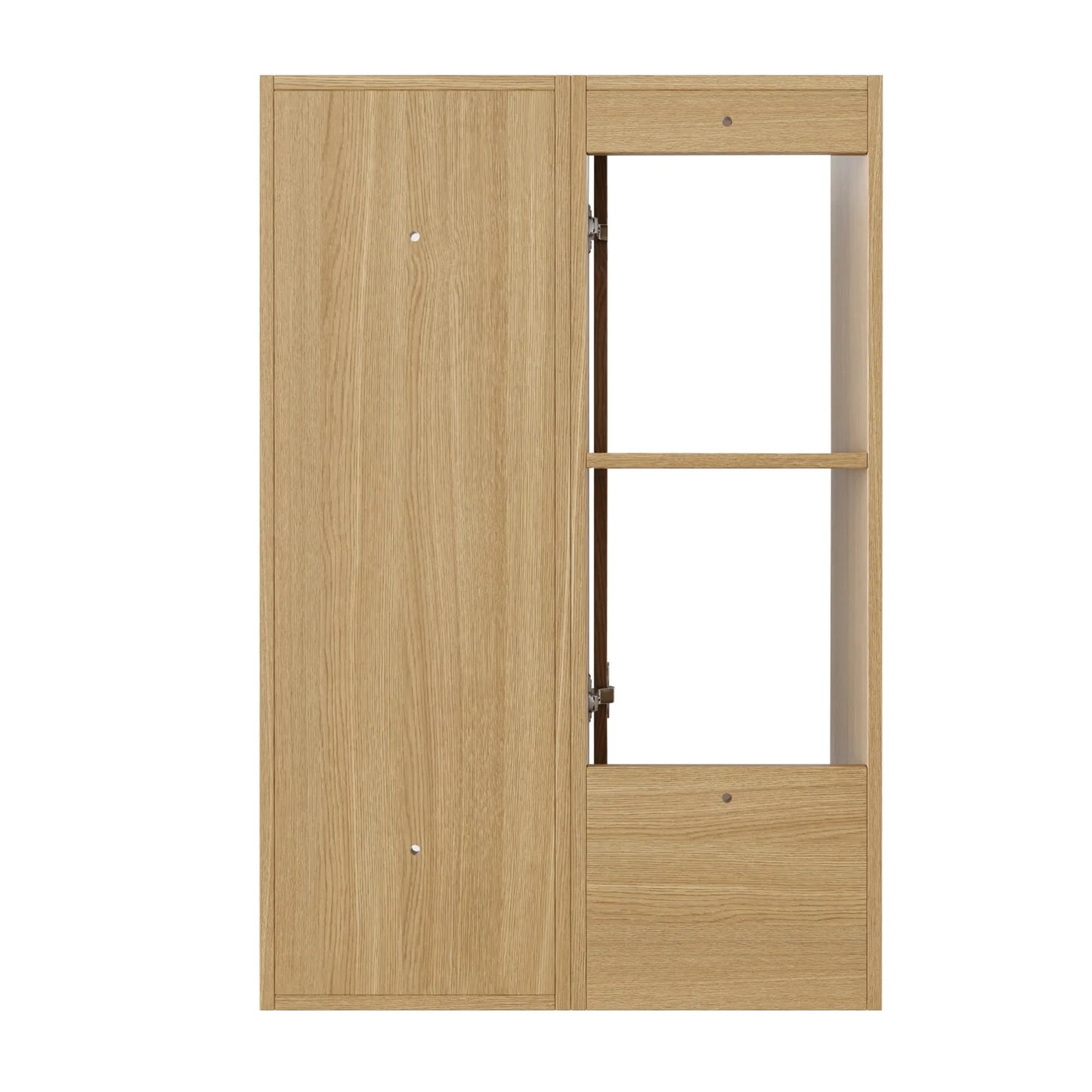 Luxury Modern Oak Bathroom Side Cabinet European Style for Villa
