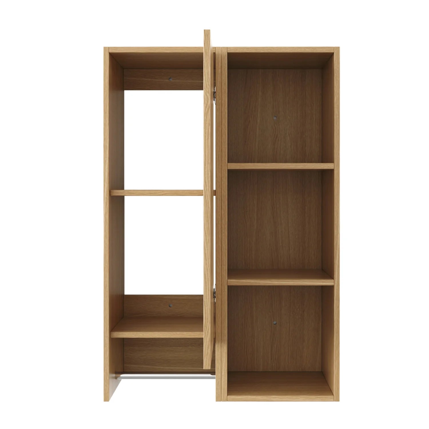 Luxury Modern Oak Bathroom Side Cabinet European Style for Villa
