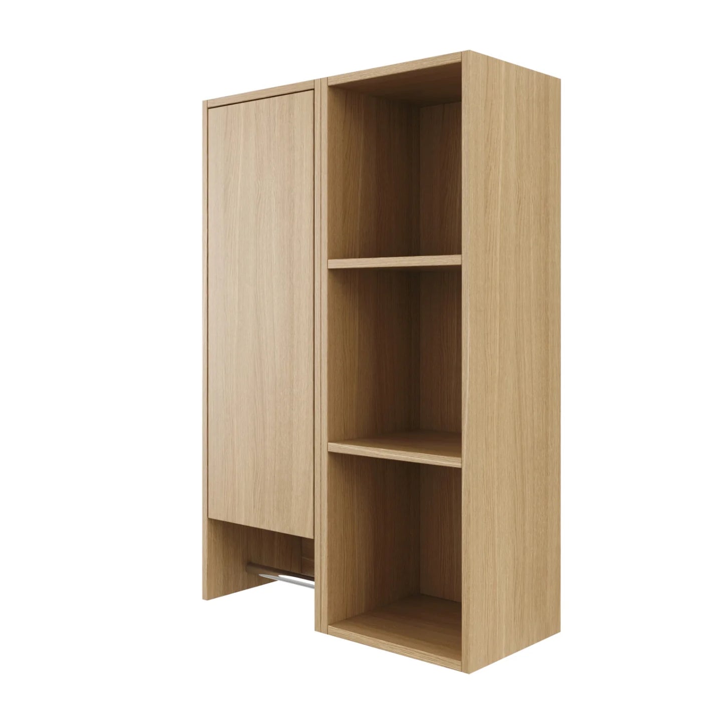 Luxury Modern Oak Bathroom Side Cabinet European Style for Villa