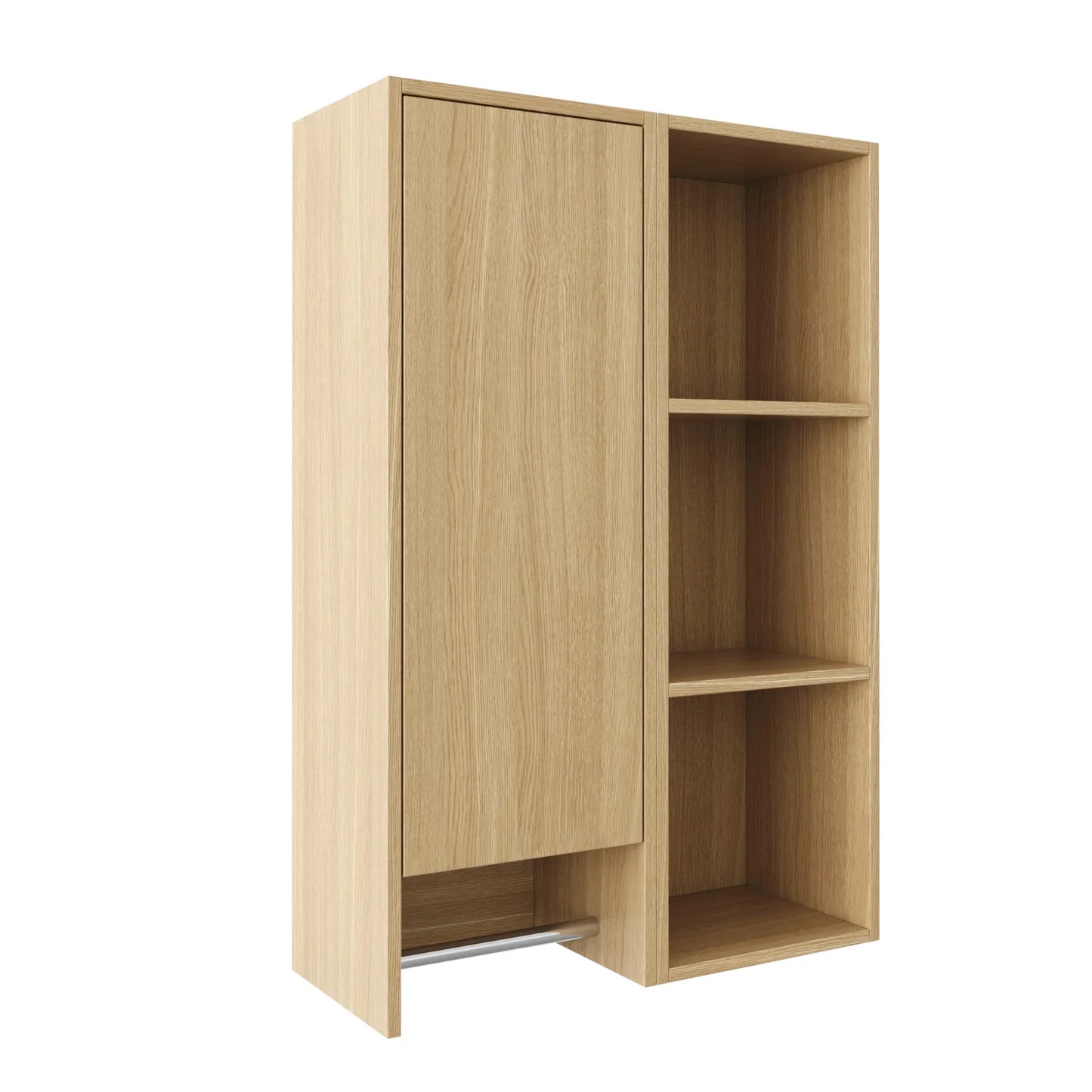 Luxury Modern Oak Bathroom Side Cabinet European Style for Villa