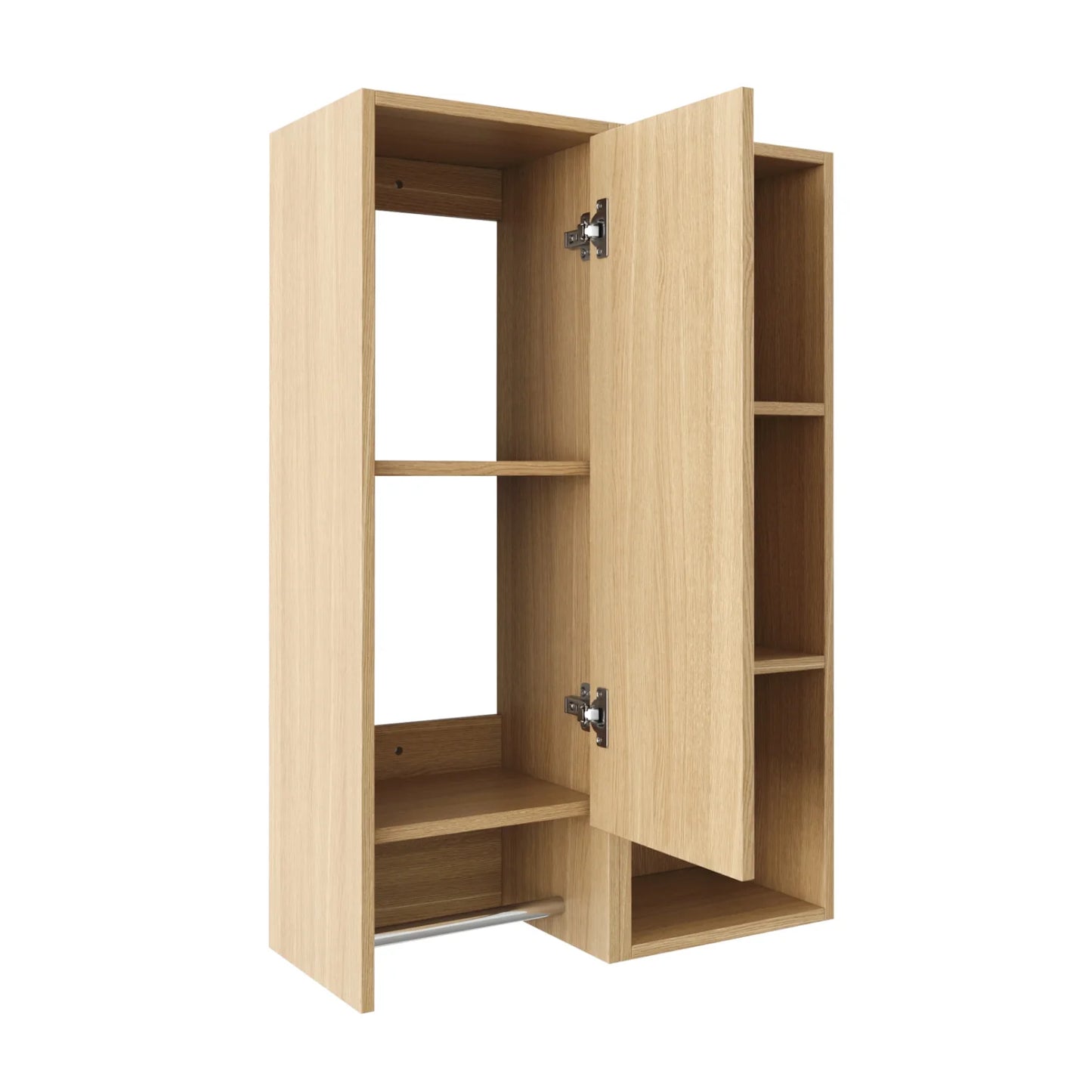 Luxury Modern Oak Bathroom Side Cabinet European Style for Villa