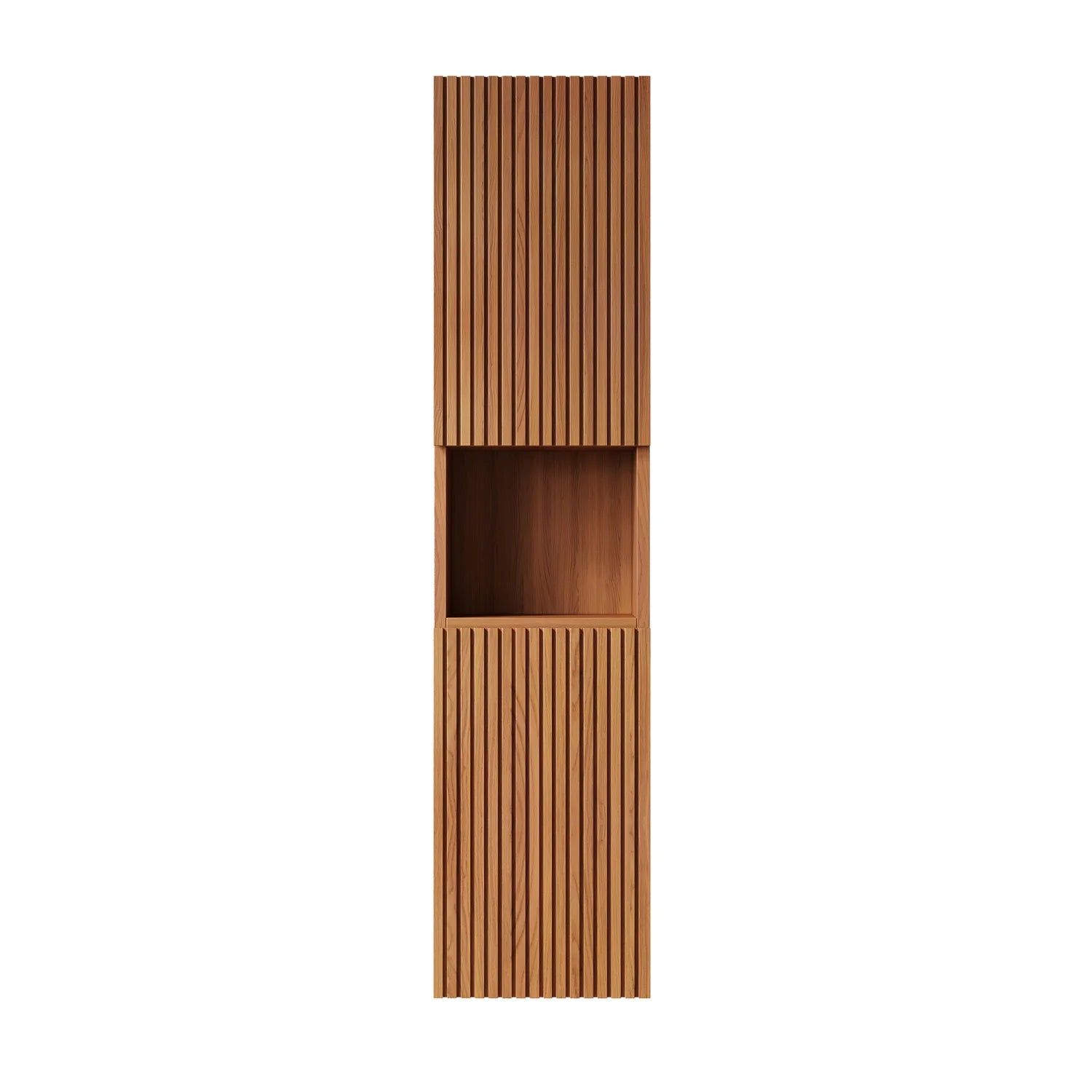 Luxury Modern Oak Bathroom Tall Cabinet European Style for Villa