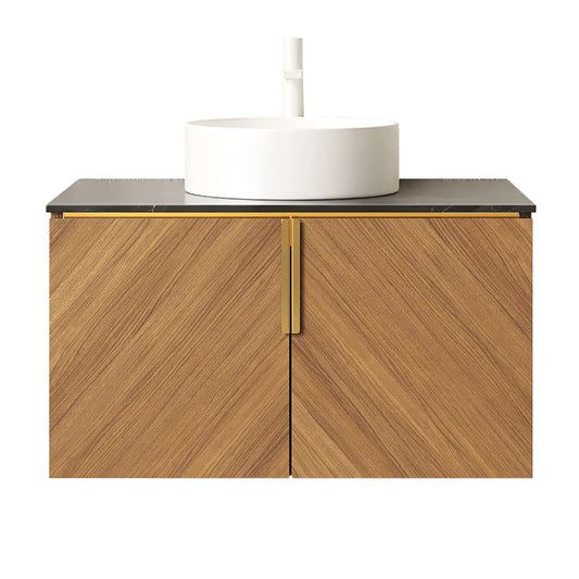 Luxury Modern Oak Bathroom Vanity European Style for Villa