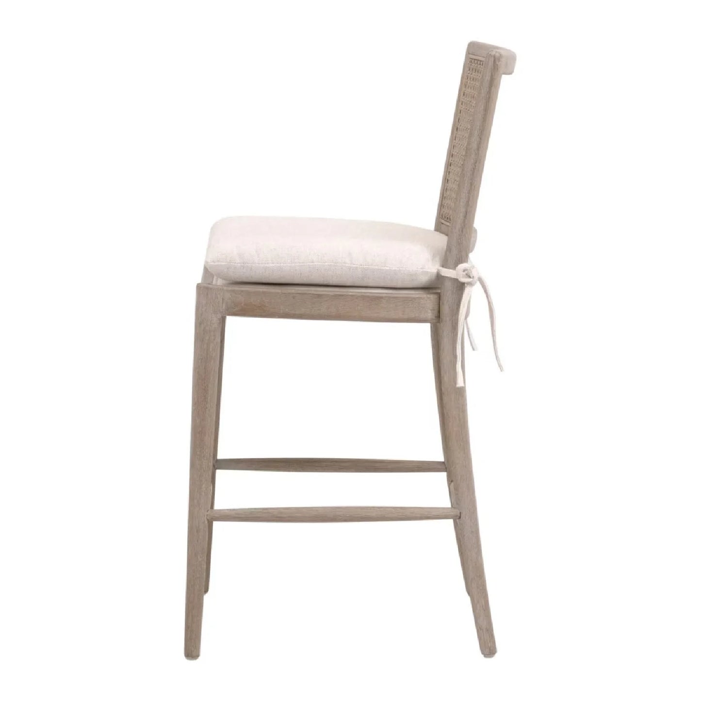 Luxury Modern Oak Canework Counter Stool European Style for Villa