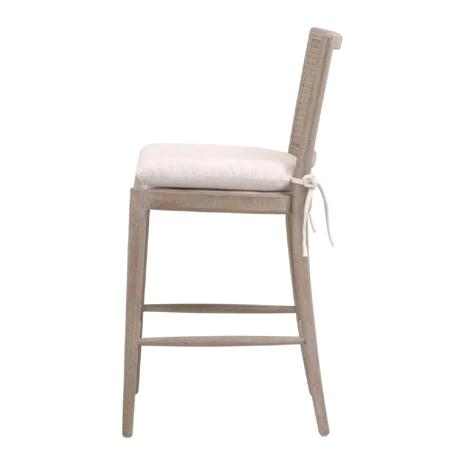 Luxury Modern Oak Canework Counter Stool European Style for Villa