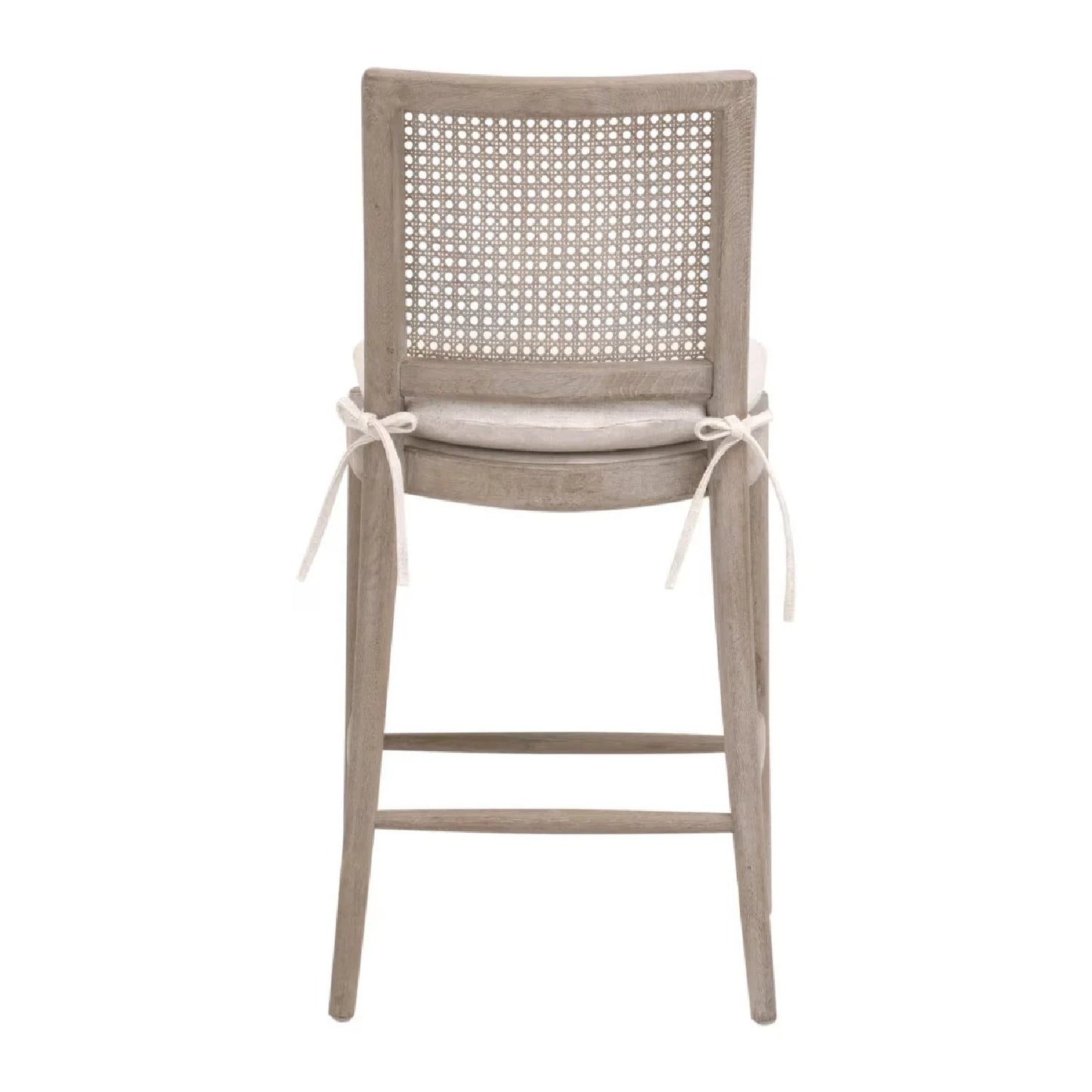 Luxury Modern Oak Canework Counter Stool European Style for Villa