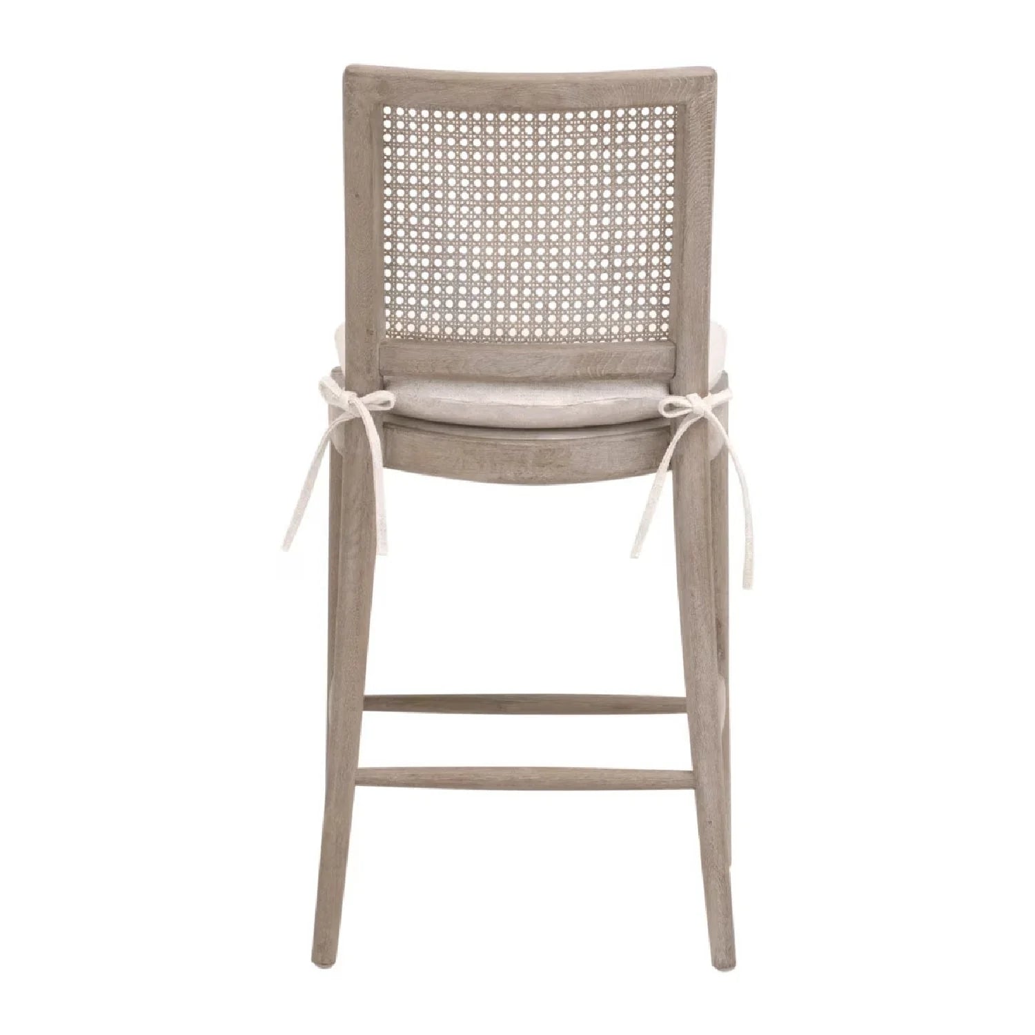 Luxury Modern Oak Canework Counter Stool European Style for Villa