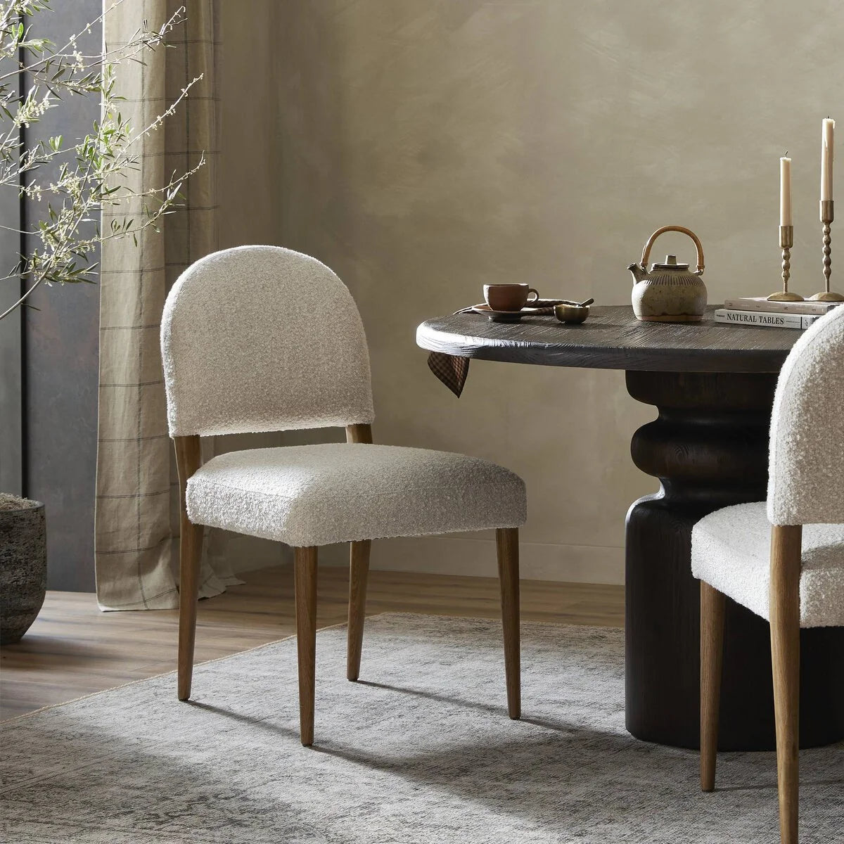 Luxury Modern Oak Dining Chair European Style for Villa