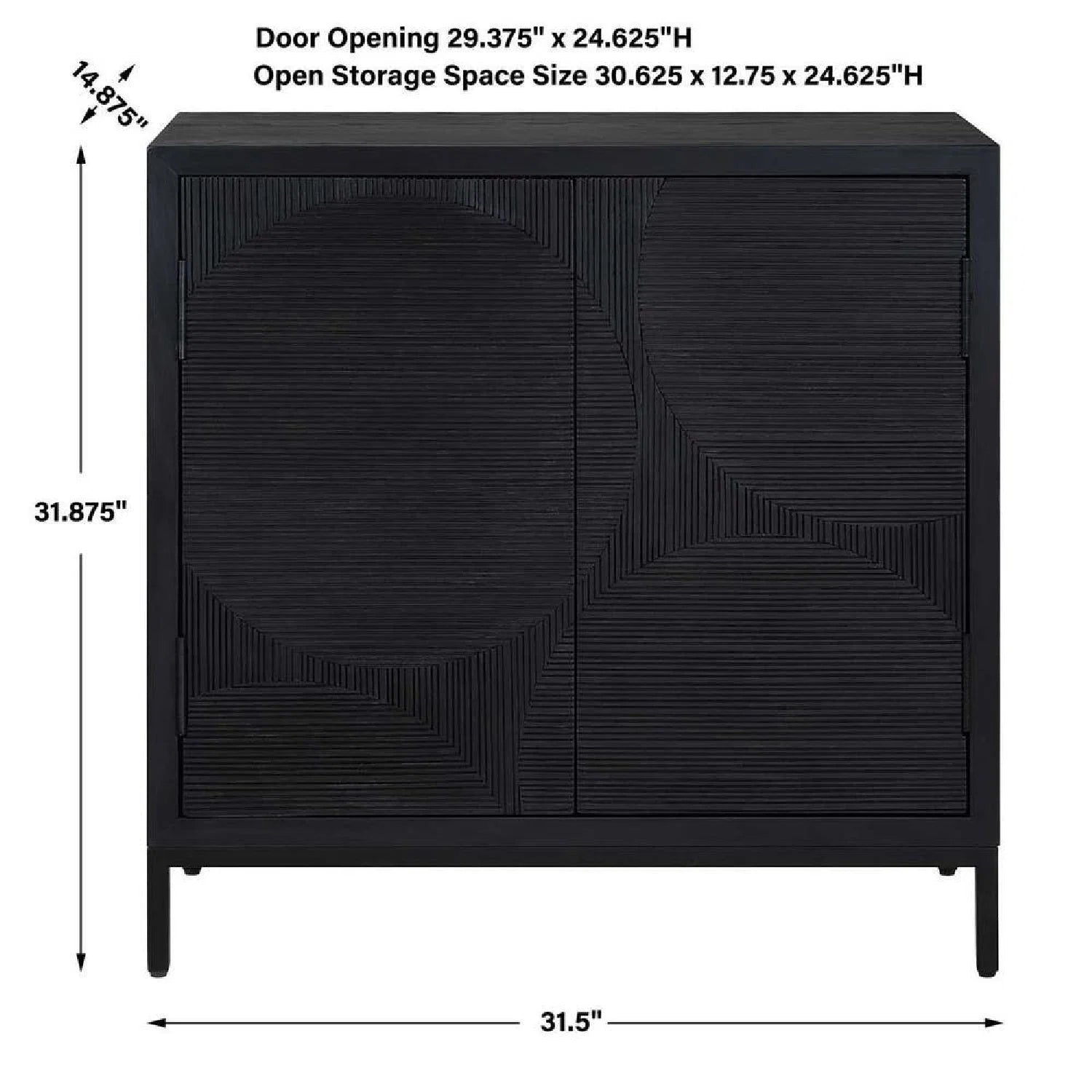 Luxury Modern Oak Wood 2-Door Cabinet European Style for Villa