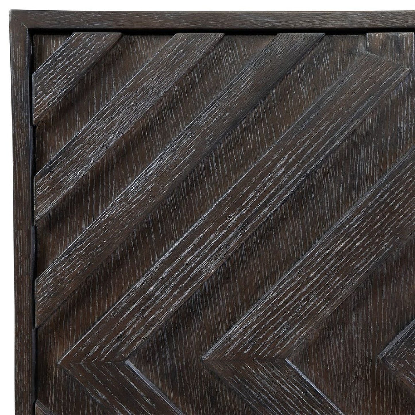 Luxury Modern Oak Wood 4-Door Cabinet European Style for Villa