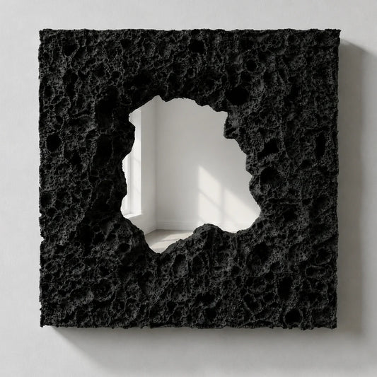 Luxury Modern Obsidian Breach Mirror European Style for Villa