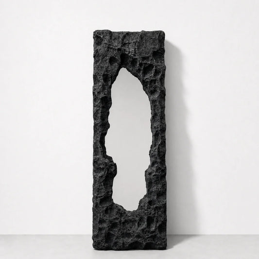 Luxury Modern Obsidian Fissure Mirror European Style for Villa