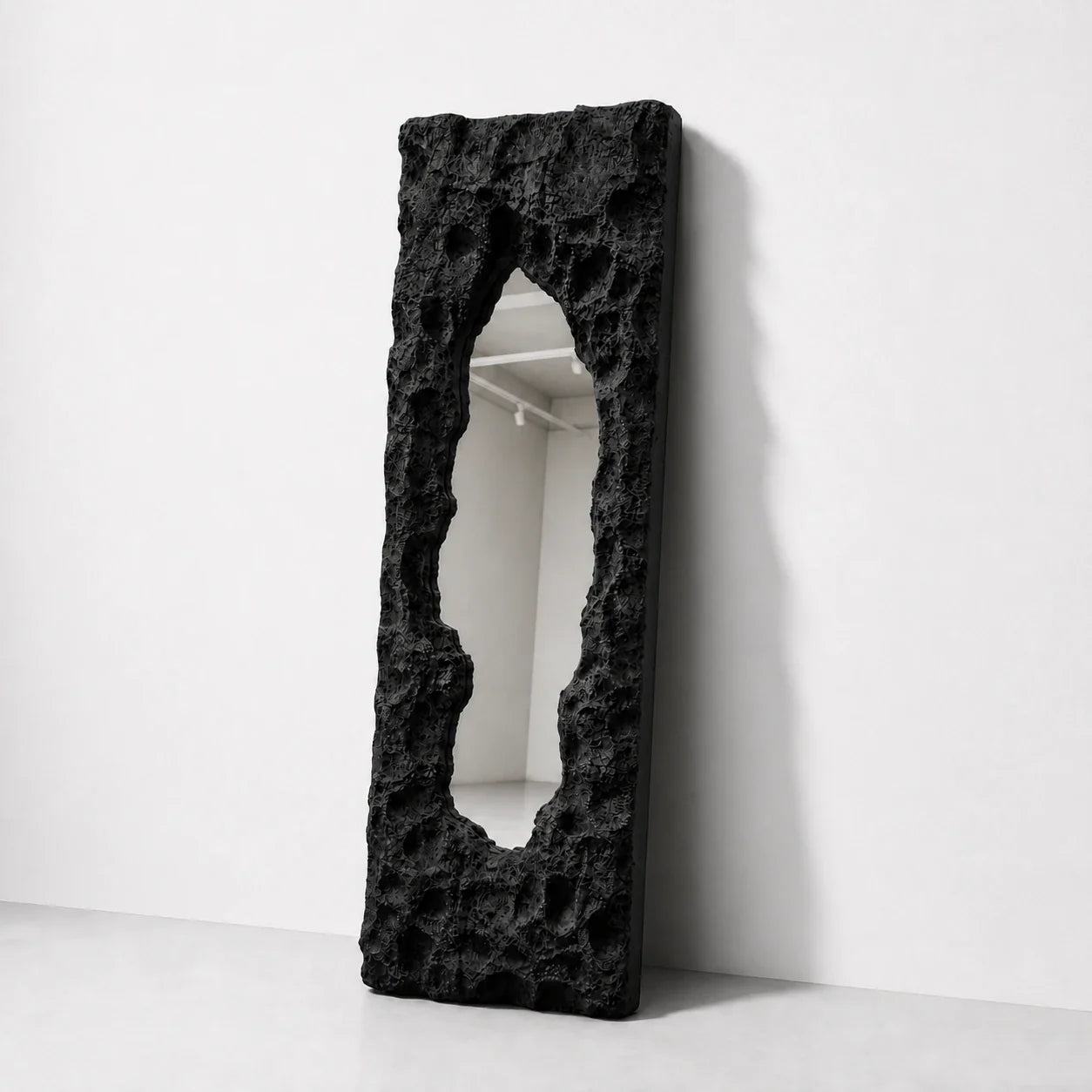 Luxury Modern Obsidian Fissure Mirror European Style for Villa