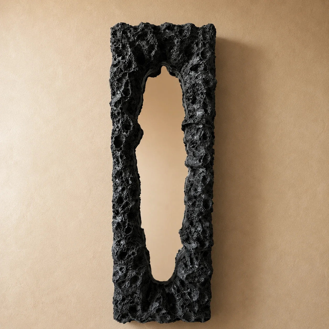 Luxury Modern Obsidian Fissure Mirror European Style for Villa