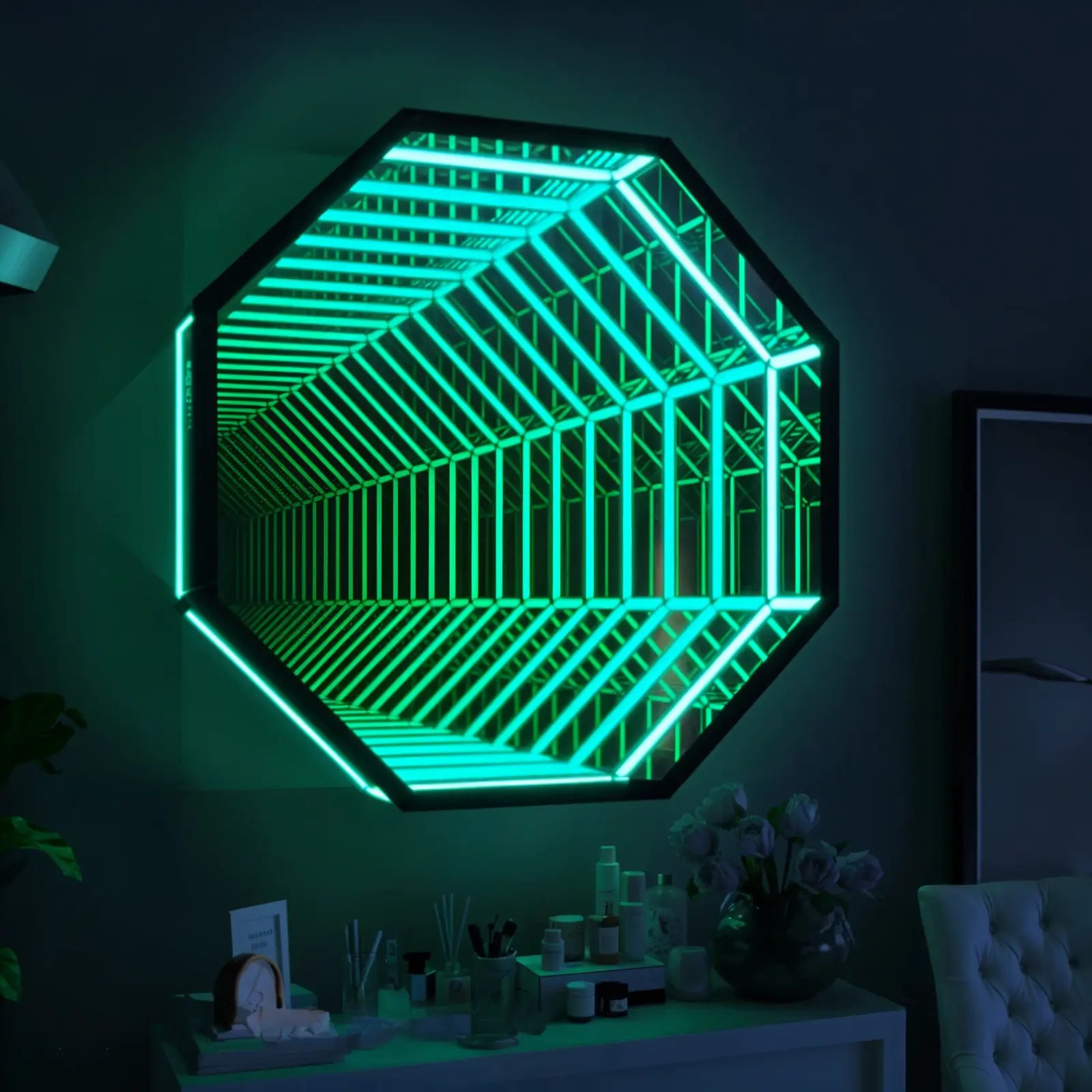 Luxury Modern Octagon Mirror European Style for Villa