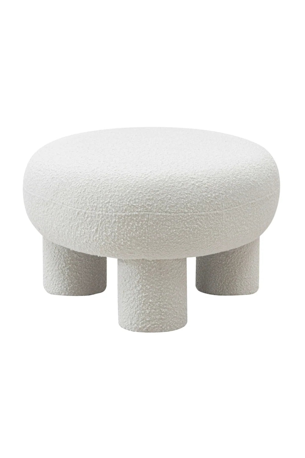 Luxury Modern Off-White Fabric Bench European Style for Villa