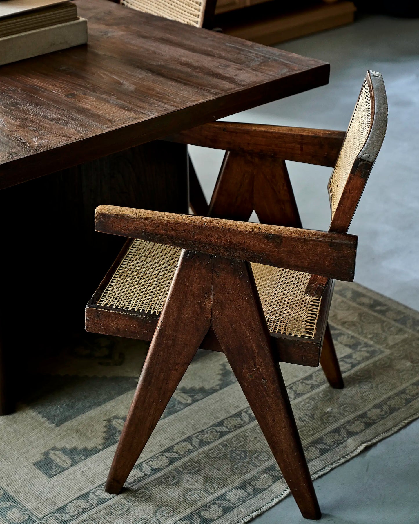 Luxury Modern Office Cane Dining Chair European Style for Villa