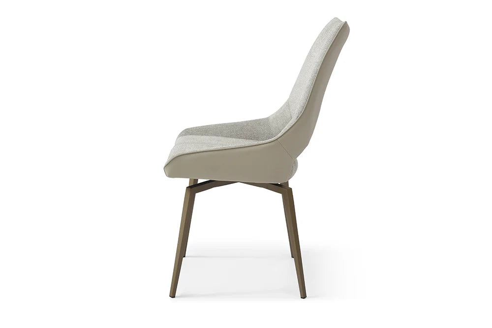 Luxury Modern Ohana Swivel Dining Chair European Style for Villa