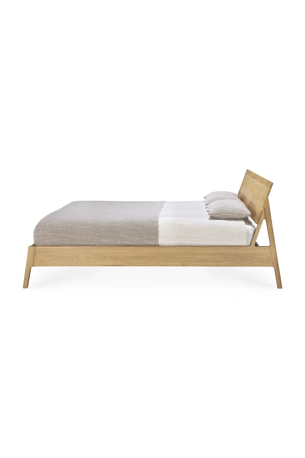 Luxury Modern Oiled Oak Bed European Style for Villa