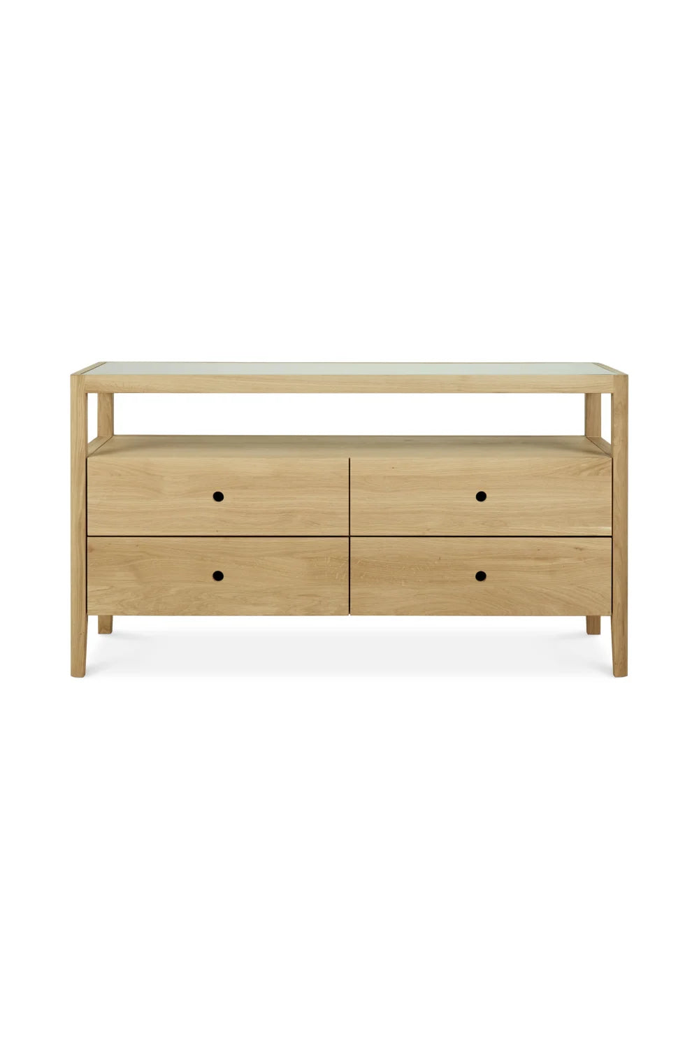 Luxury Modern Oiled Oak Dresser European Style for Villa