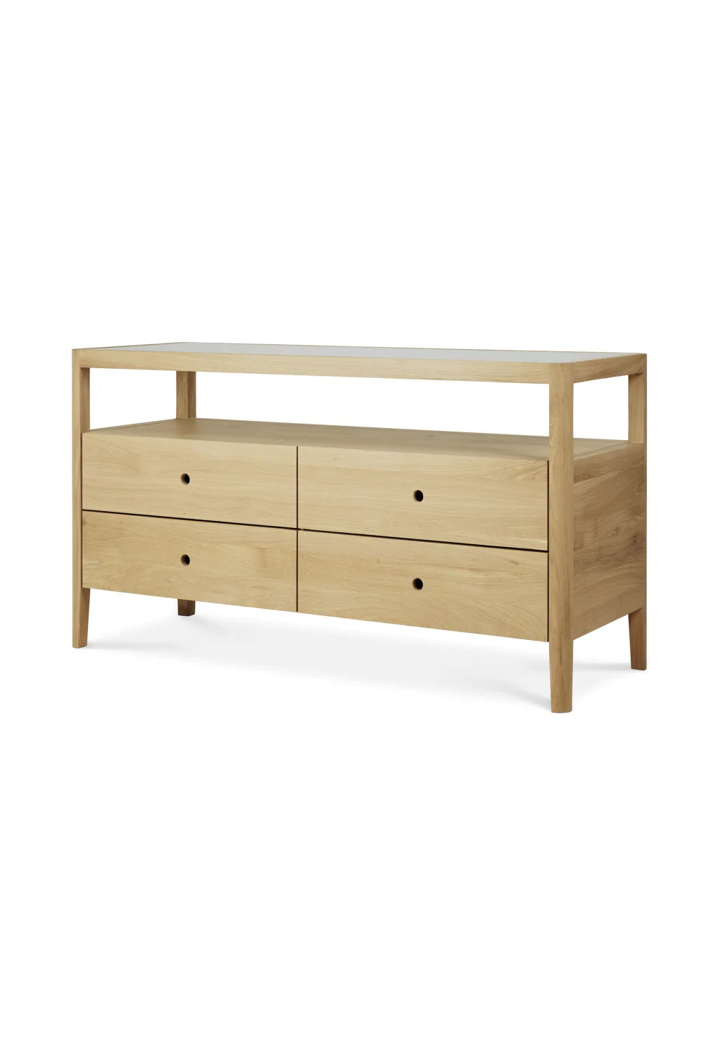 Luxury Modern Oiled Oak Dresser European Style for Villa