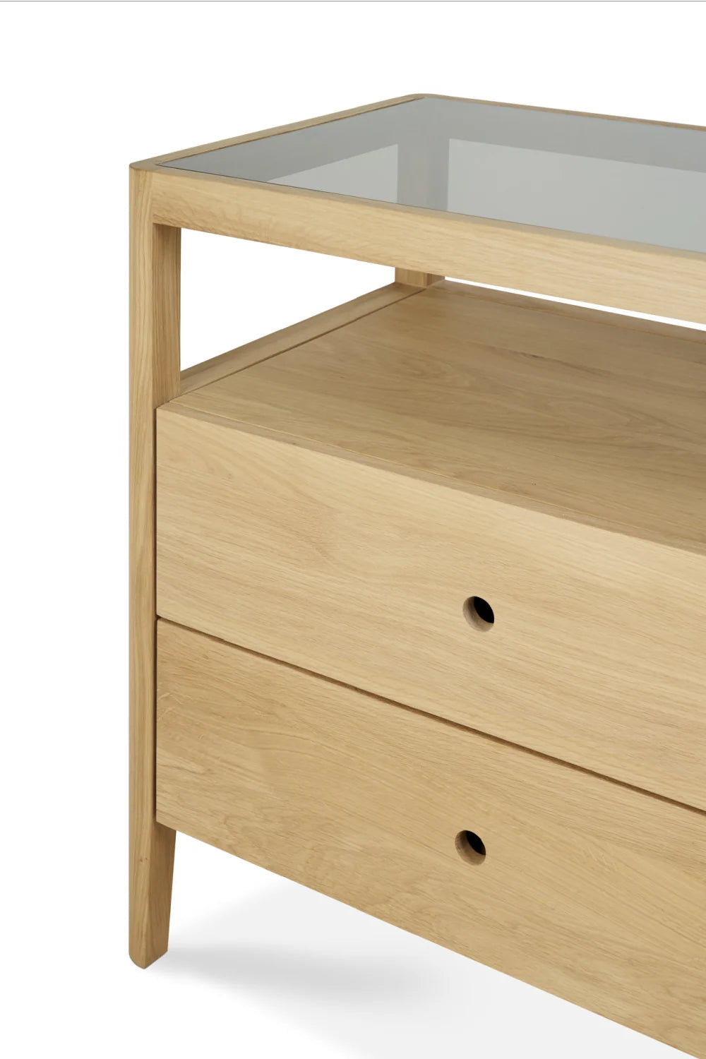 Luxury Modern Oiled Oak Dresser European Style for Villa