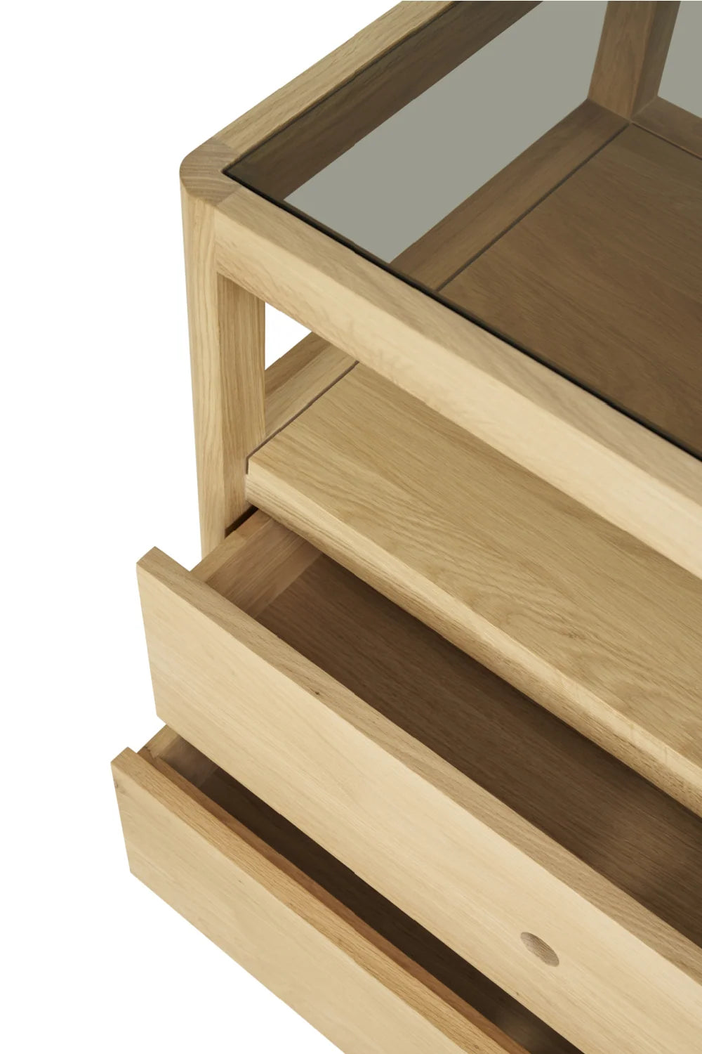 Luxury Modern Oiled Oak Dresser European Style for Villa