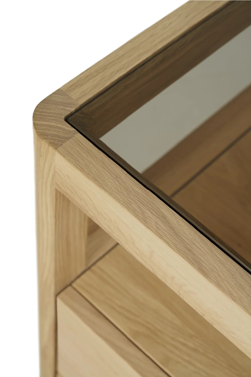 Luxury Modern Oiled Oak Dresser European Style for Villa