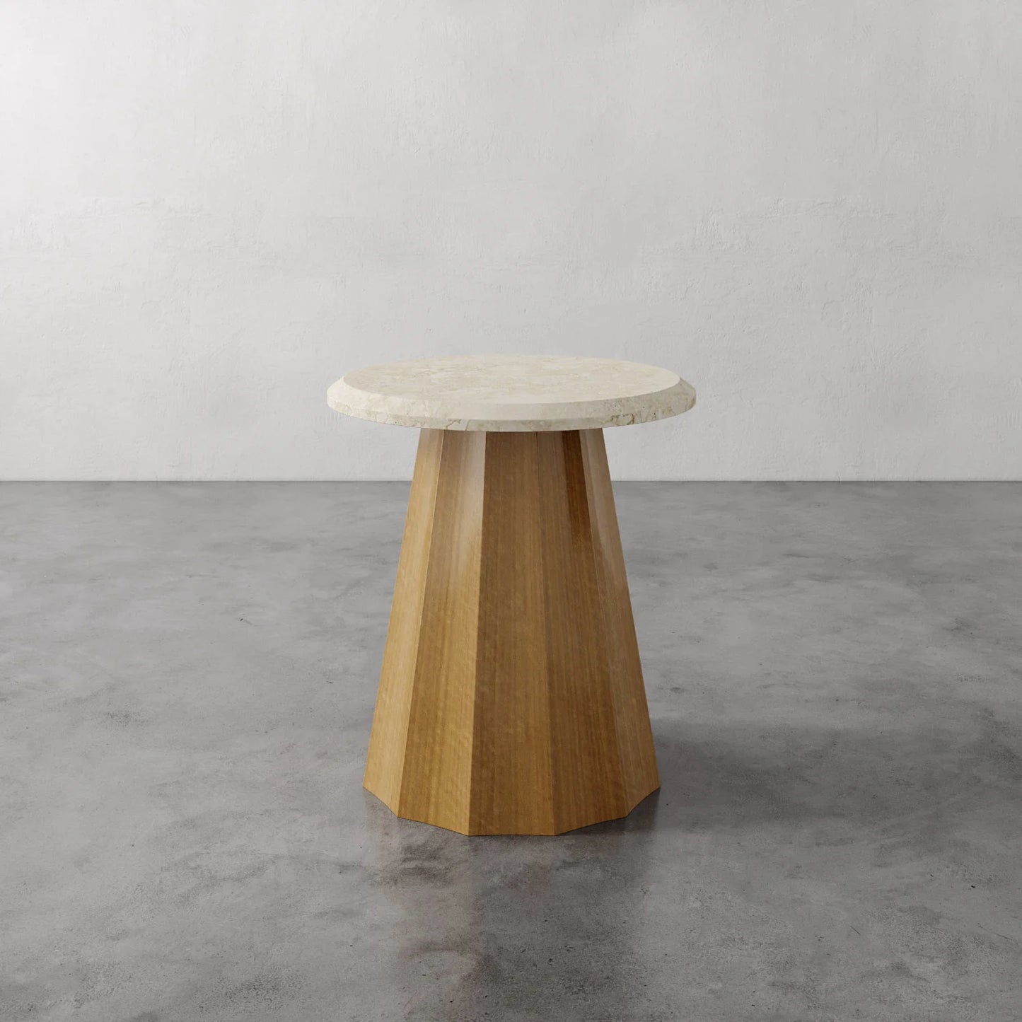 Luxury Modern Ondara Fluted Side Table European Style for Villa