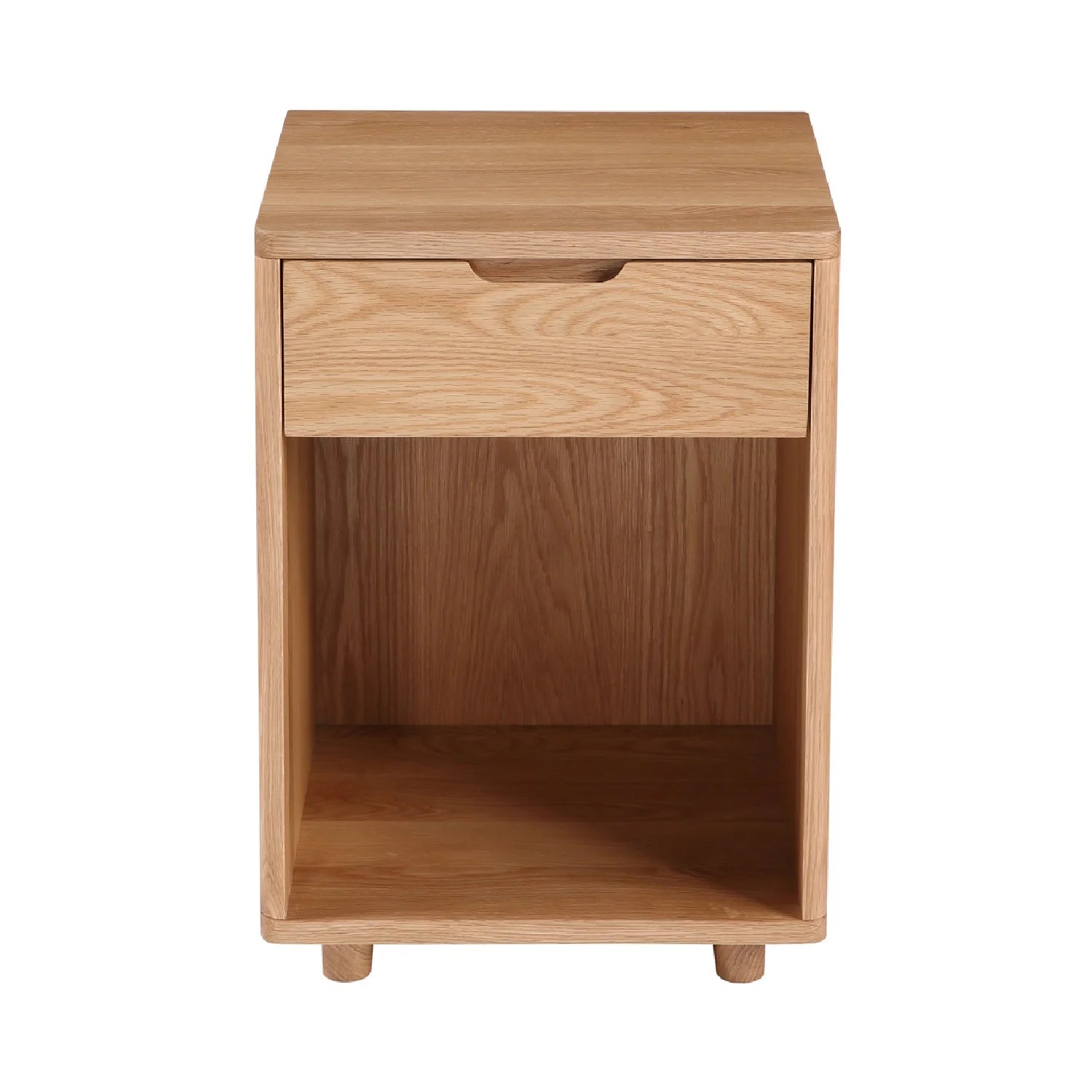 Luxury Modern Osamu 1-Drawer Nightstand European Style for Villa