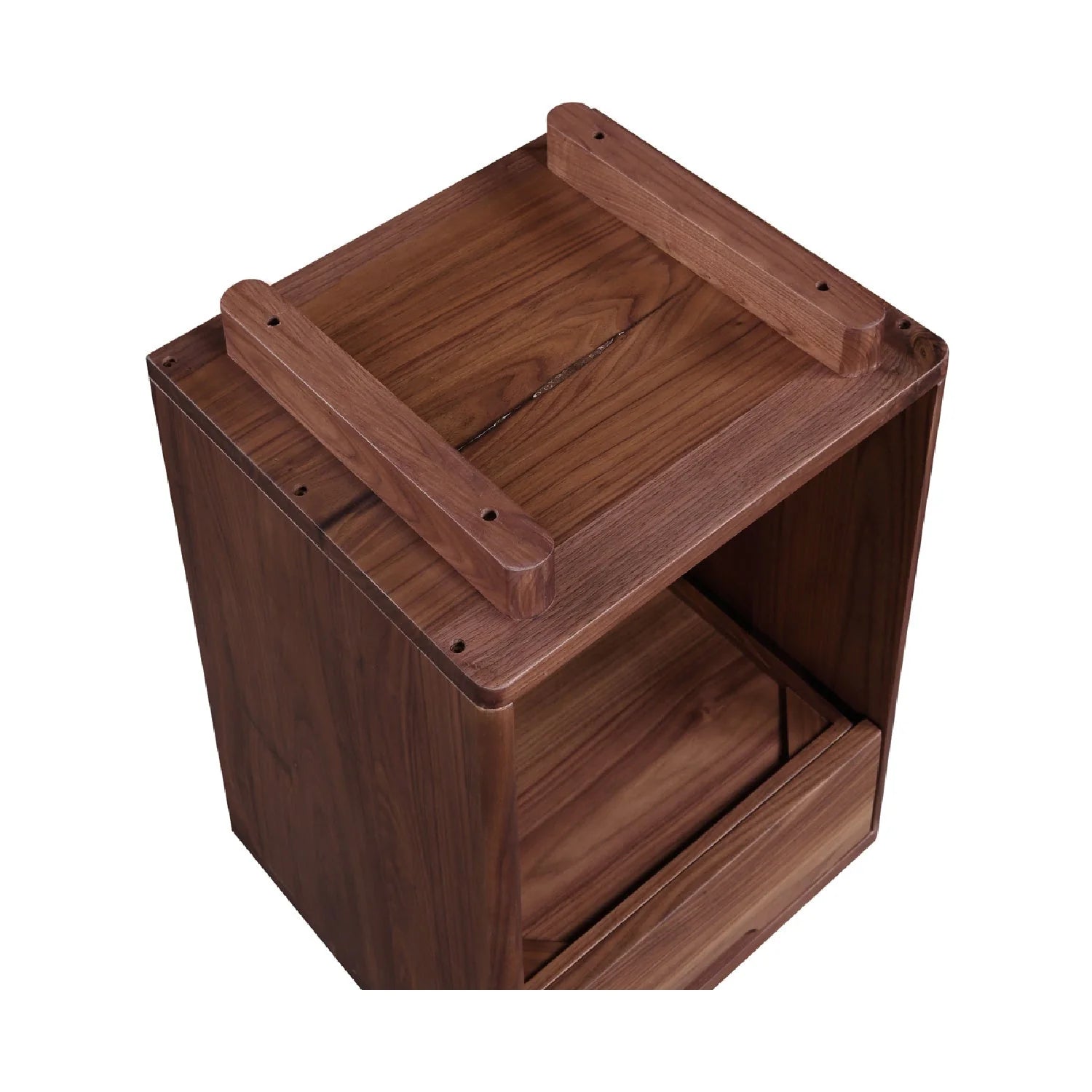 Luxury Modern Osamu 1-Drawer Nightstand European Style for Villa
