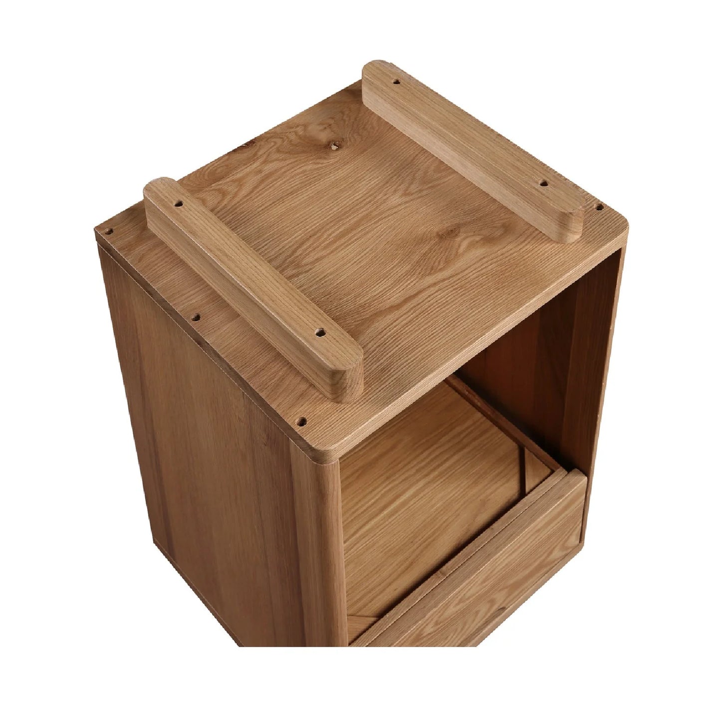 Luxury Modern Osamu 1-Drawer Nightstand European Style for Villa
