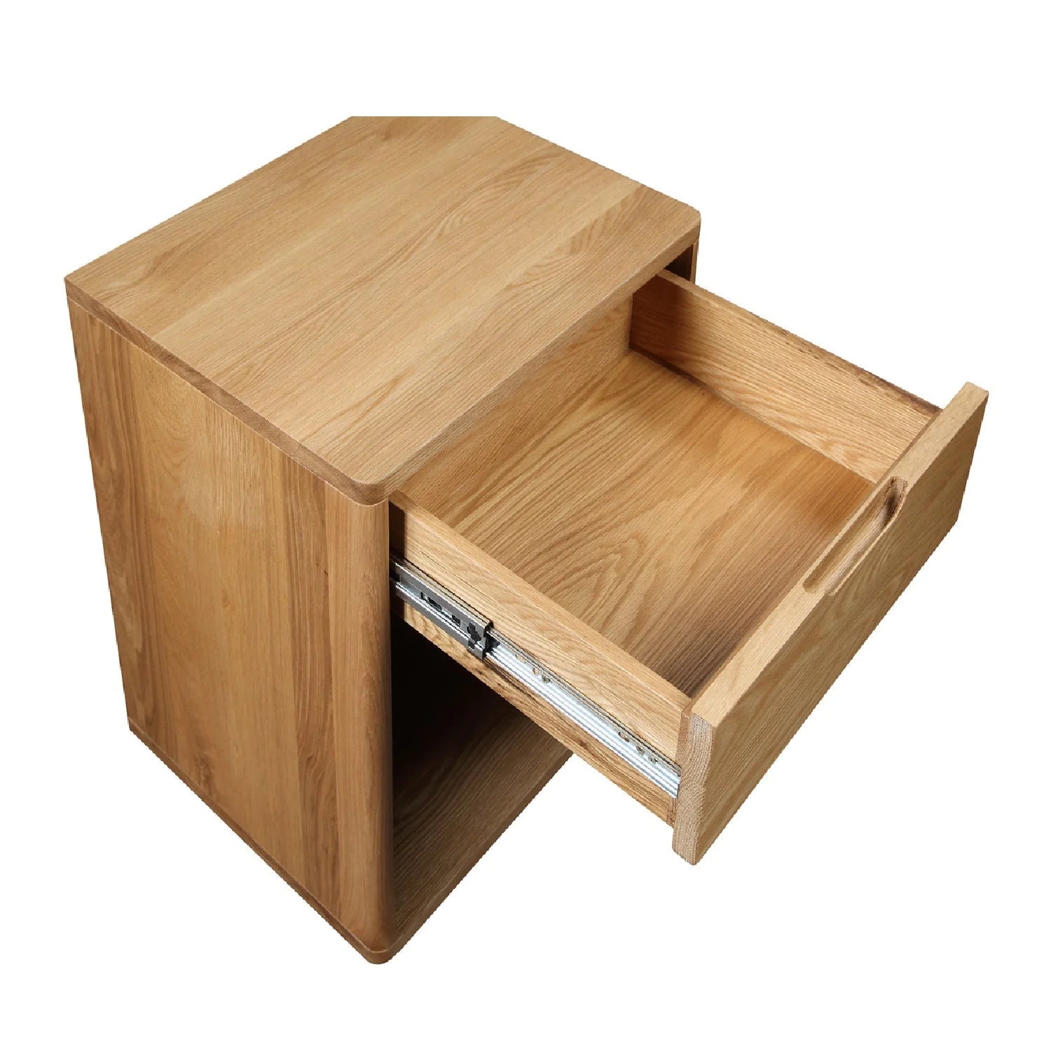 Luxury Modern Osamu 1-Drawer Nightstand European Style for Villa