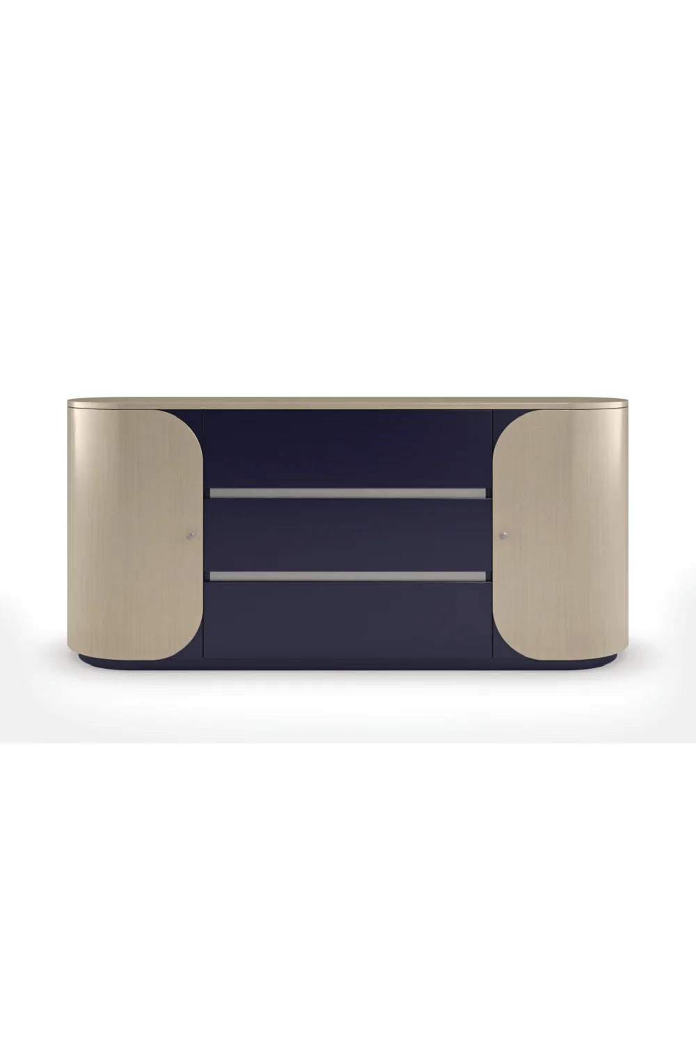 Luxury Modern Oval Wood Dresser European Style for Villa