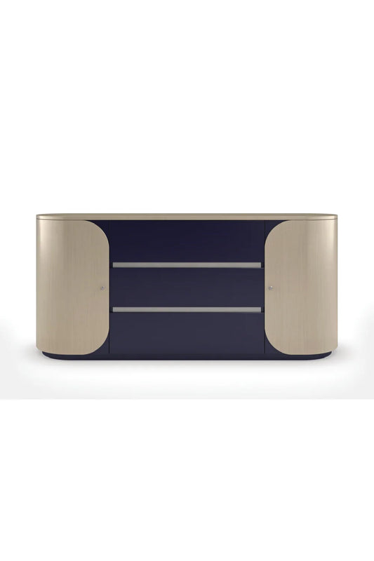 Luxury Modern Oval Wood Dresser European Style for Villa