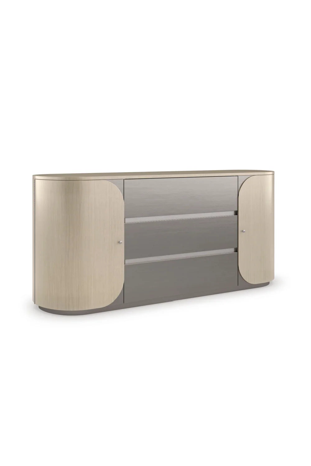 Luxury Modern Oval Wood Dresser European Style for Villa