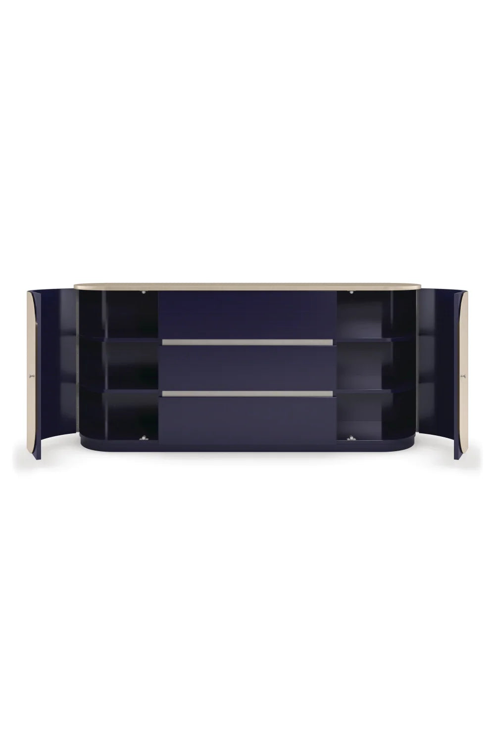 Luxury Modern Oval Wood Dresser European Style for Villa