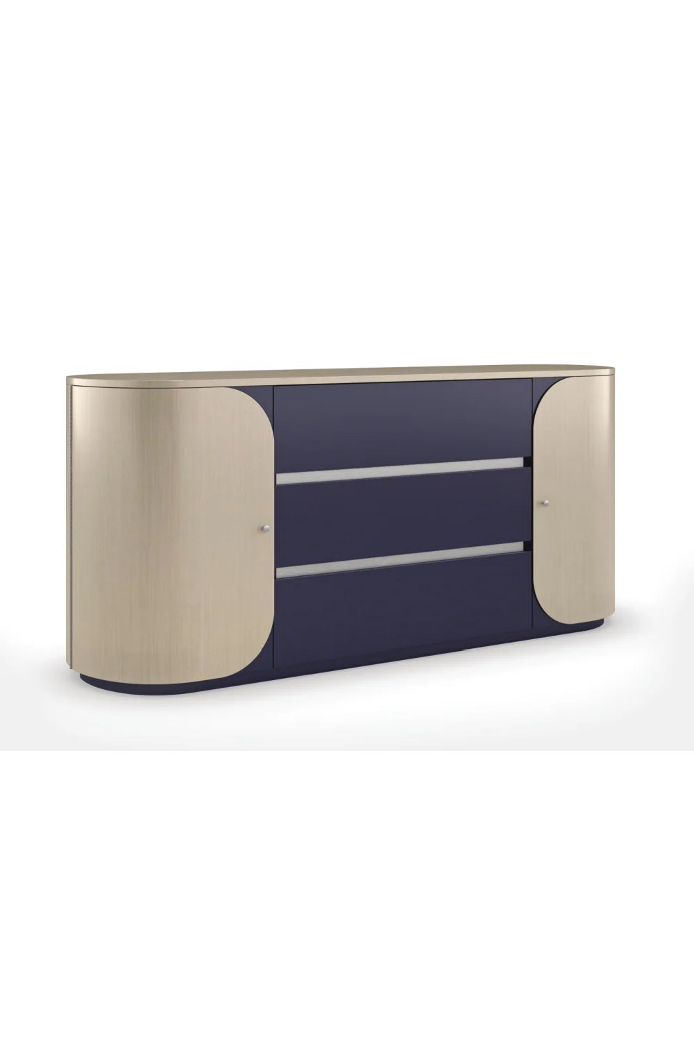 Luxury Modern Oval Wood Dresser European Style for Villa