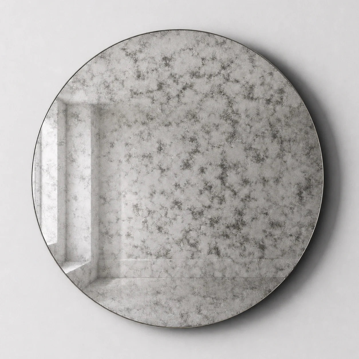 Luxury Modern Oxide Dusk Round Mirror European Style for Villa