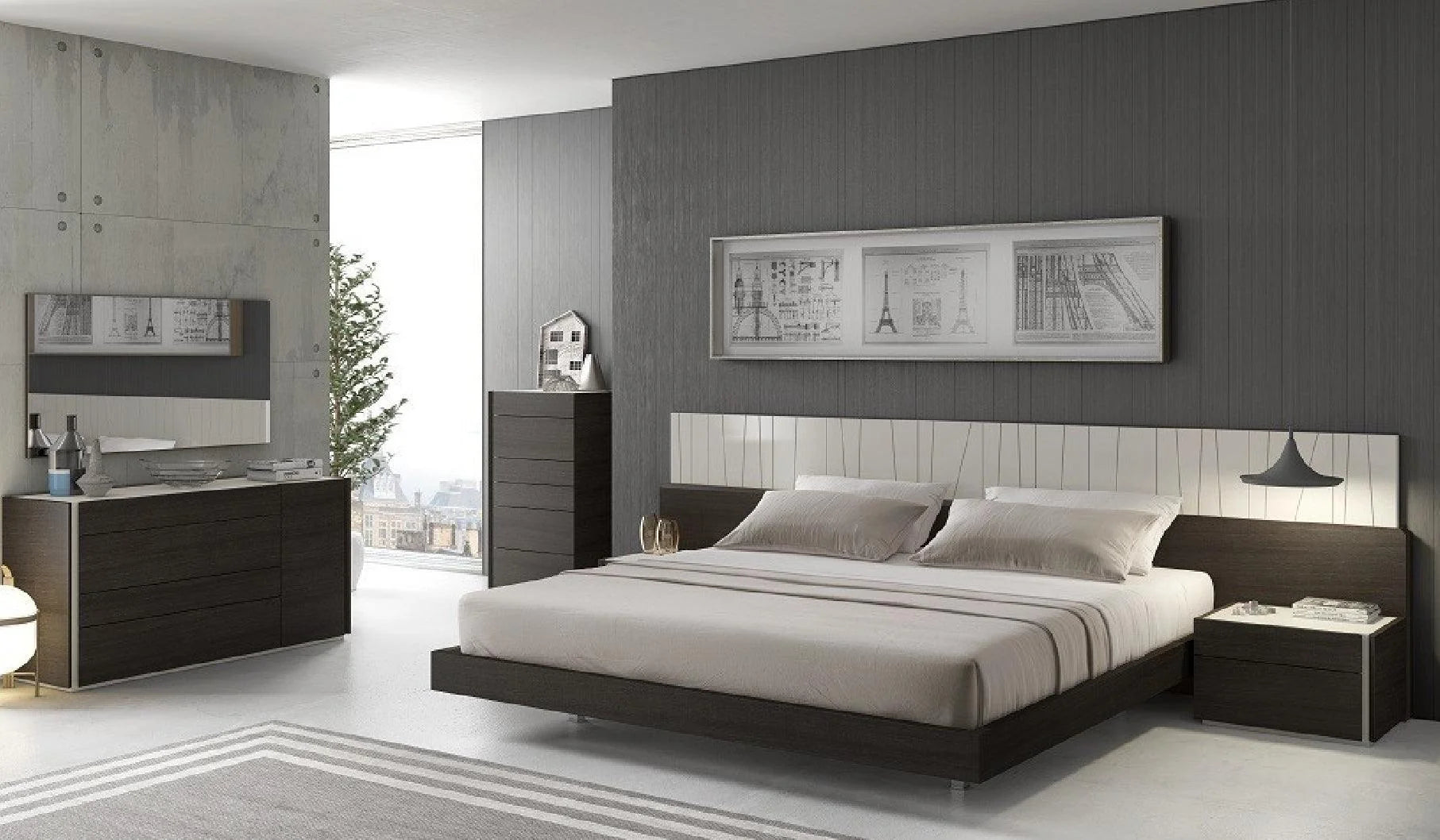 Luxury Modern Pablo Bedroom Set European Style for Villa