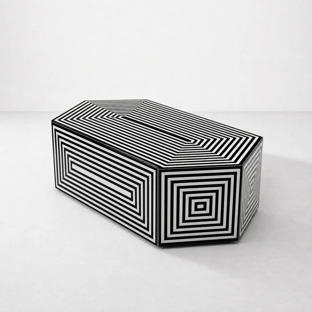 Luxury Modern Parallax Coffee Table European Style for Villa
