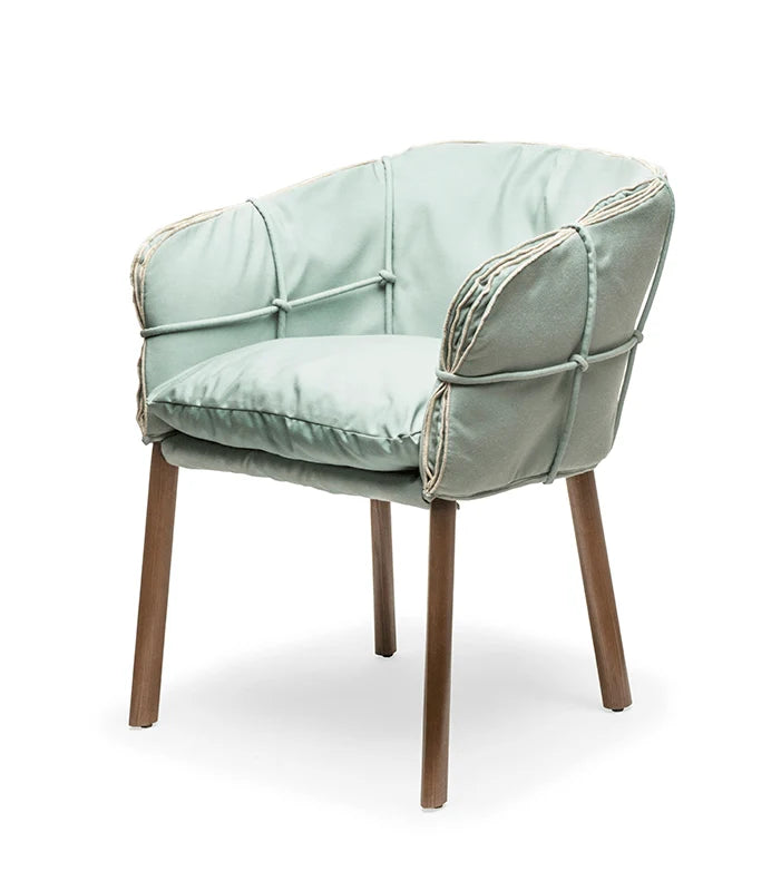 Luxury Modern Parchment Armchair European Style for Villa
