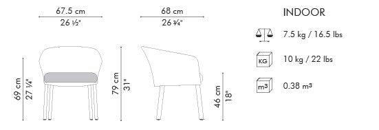 Luxury Modern Parchment Armchair European Style for Villa
