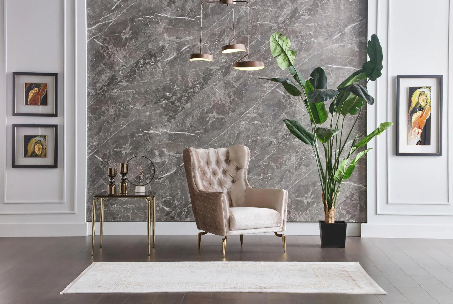 Luxury Modern Paris Accent Chair European Style for Villa