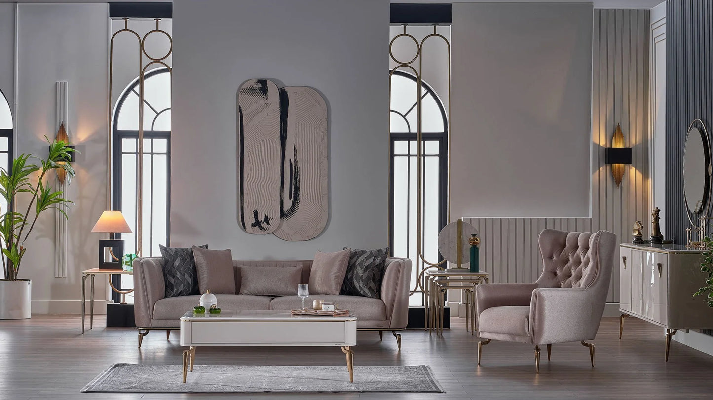 Luxury Modern Paris Sleeper Sofa European Style for Villa